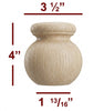 Traditional Round Cabinet Foot