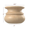 BFS41L - Tulip Traditional Large Cabinet Bun Foot
