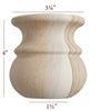 Tulip Traditional Small Georgian Cabinet Bun Foot
