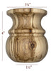 Tulip Traditional Small Georgian Cabinet Bun Foot