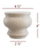 4" Cavetto Bun Foot Large