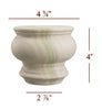 4" Cavetto Bun Foot Large