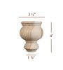 4" Cavetto Bun Foot Small