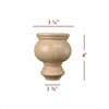 4" Cavetto Bun Foot Small
