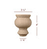 4" Cavetto Bun Foot Small