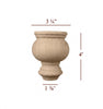 4" Cavetto Bun Foot Small