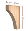 CBL-004-M Medium Transitional Full Window Kitchen Mission Corbel