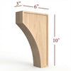 CBL-004-M Medium Transitional Full Window Kitchen Mission Corbel