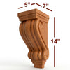 CBL-PT2 Medium Traditional Scroll Carved Corbel