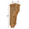 CBL-VM437 Small Full Window Contemporary Mission Corbel