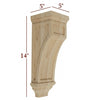 CBL-VM437 Small Full Window Contemporary Mission Corbel