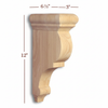 CBL-WC12 Medium Traditional Bar Bracket Corbel