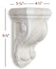 CBL-WC13 Small Carved Traditional Corbel