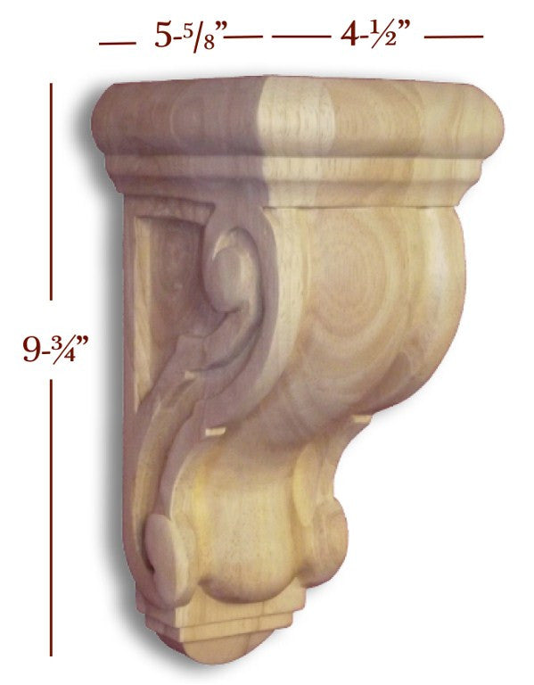 SALE CBL-WC13 Small Carved Traditional Corbel – Timber Wolf Forest Products