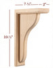 CBL-WC16 Plain Traditional Bar Bracket Corbel