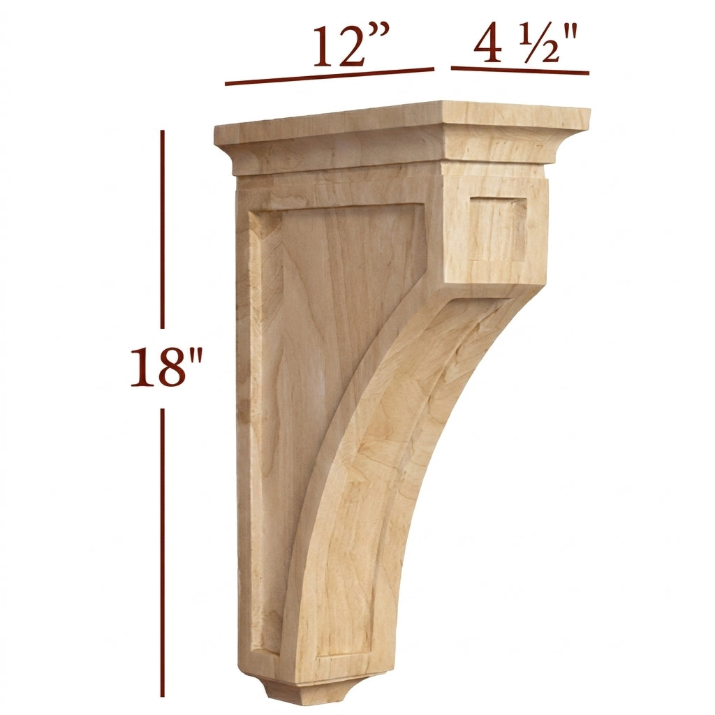 CBL-WC22-XL  Extra Large Mission Recessed Window Hood Corbel