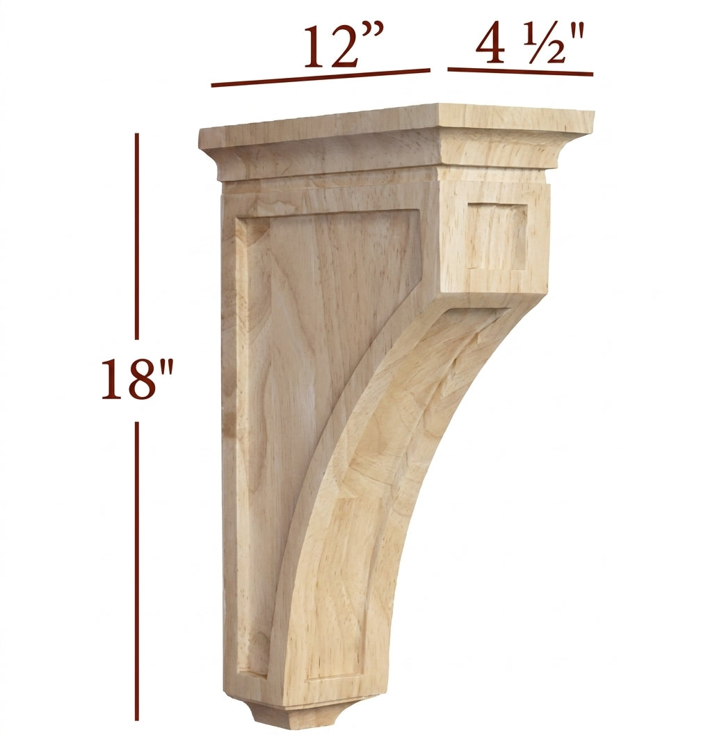 CBL-WC22-XL Extra Large Mission Recessed Window Hood Corbel