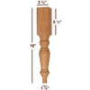 Traditional Harvest Coffee Table Leg