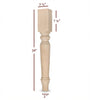 FL2350-29P - Harvest Dining Table Leg