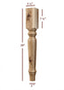 FL2350-29P - Harvest Dining Table Leg