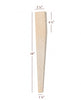 Two Sided Taper Coffee Table Leg