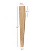 Two Sided Taper Coffee Table Leg