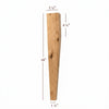 Two Sided Taper Coffee Table Leg