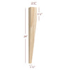 Large Two Sided Taper Dining Leg