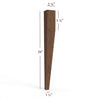 Large Two Sided Taper Dining Leg