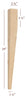 Large Two Sided Taper Dining Leg