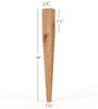 Large Four Sided Taper Dining Leg