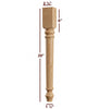 Slender Lincoln Plain Dining Furniture Leg