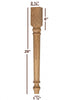 Slender Lincoln Plain Dining Furniture Leg