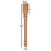 Slender Lincoln Plain Dining Furniture Leg