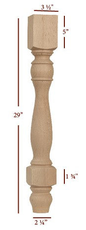 FL9350-29P - Winston Farm Dining Table Leg