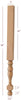 HB41300P Small Georgian Plain Round Kitchen Island or Vanity Leg with Stretcher Block