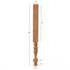 HB41300P Small Georgian Plain Round Kitchen Island or Vanity Leg with Stretcher Block