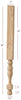 HB41300P Small Georgian Plain Round Kitchen Island or Vanity Leg with Stretcher Block