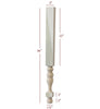 HB41300P Small Georgian Plain Round Kitchen Island or Vanity Leg with Stretcher Block