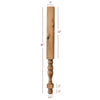 HB41300P Small Georgian Plain Round Kitchen Island or Vanity Leg with Stretcher Block