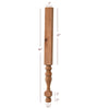 HB41300P Small Georgian Plain Round Kitchen Island or Vanity Leg with Stretcher Block