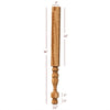 HB41300P Small Georgian Plain Round Kitchen Island or Vanity Leg with Stretcher Block