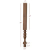 HB41300P Small Georgian Plain Round Kitchen Island or Vanity Leg with Stretcher Block