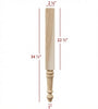HB6225-34.5  Lincoln Traditional Slender Plain Round Vanity Leg