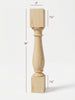 ISL-TW1-5  Massive Essential Kitchen Island Leg