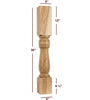 ISL10500P  Massive Dellinger Kitchen Island Leg