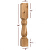 ISL10500P  Massive Dellinger Kitchen Island Leg