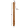 ISL14275CP - Small Contemporary Charleston Square Kitchen Island Leg