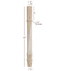 ISL14275CP - Small Contemporary Charleston Square Kitchen Island Leg