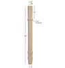 ISL14275CP - Small Contemporary Charleston Square Kitchen Island Leg